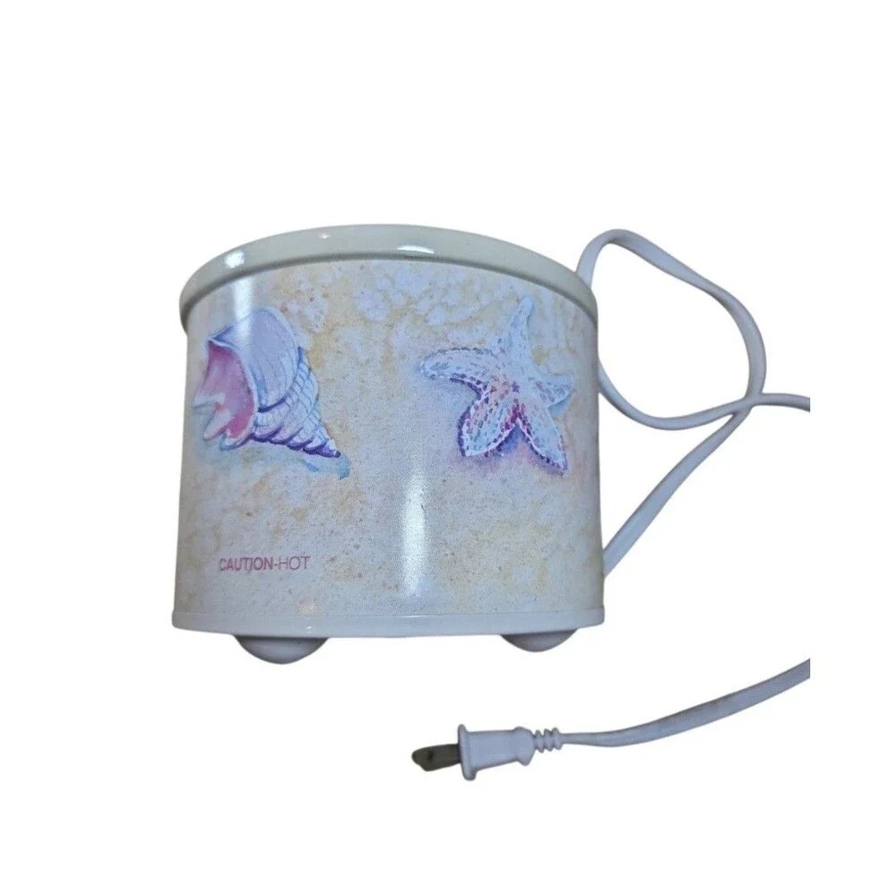 ​Vintage Rival Potpourri Crock Electric Wax Warmer Seashell Beach Coastal Decor